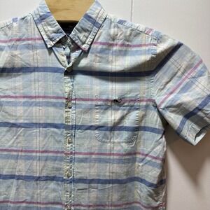 Vineyard‎ Vines Men's Medium Slim Fit Tucker Shirt Short Sleeve Button Up Plaid